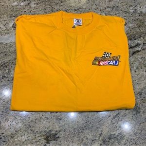 NASCAR Feel the Thunder Yellow shirt.Size XL